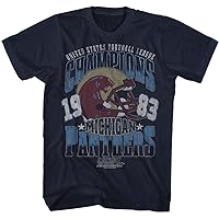 USFL Michigan Panthers 1983 Champions Navy Tall T-Shirt