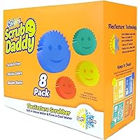  Scrub Daddy Sponge Holder - Daddy Caddy - Sink Sponge Holder  with Suction Cups for Smiley Face Sponge - Sink Organizer for Kitchen and  Bathroom - Self Draining & Dishwasher Safe - 1ct