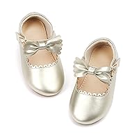 THEE BRON Toddler Girls Shoes Mary Jane Flats for Girls Ballerina Dress Shoes
