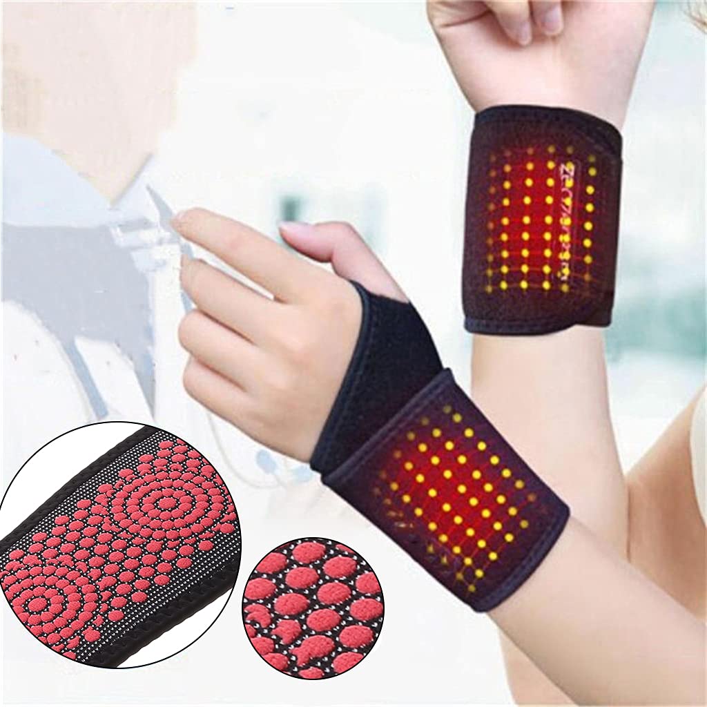 Shinycome Magnetic Self-Heating Wrist Support Brace Heated Wristband Compression Wristband Belt