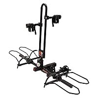 Hollywood RV Rider Hitch Bike Rack for 2 E-Bikes up to 80 lbs Each - Premium Electric Bike Rack for RV, Fifth Wheel, Flat Towed Vehicle - Durable for Standard and Fat Tire Bikes