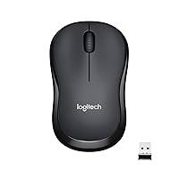 Logitech M220 Silent Wireless Mouse, 2.4 GHz with USB Receiver, 1000 DPI Optical Tracking, 18-Month Battery, Ambidextrous, Compatible with PC, Mac, Laptop (Off-White)
