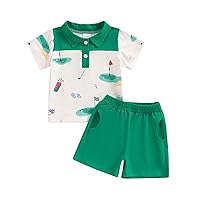 1-5T Baby Boy Clothes Polo T Shirt Tees Shorts Infant Boy Clothes Baseball Game Summer Outfit Baby Boy's Clothing