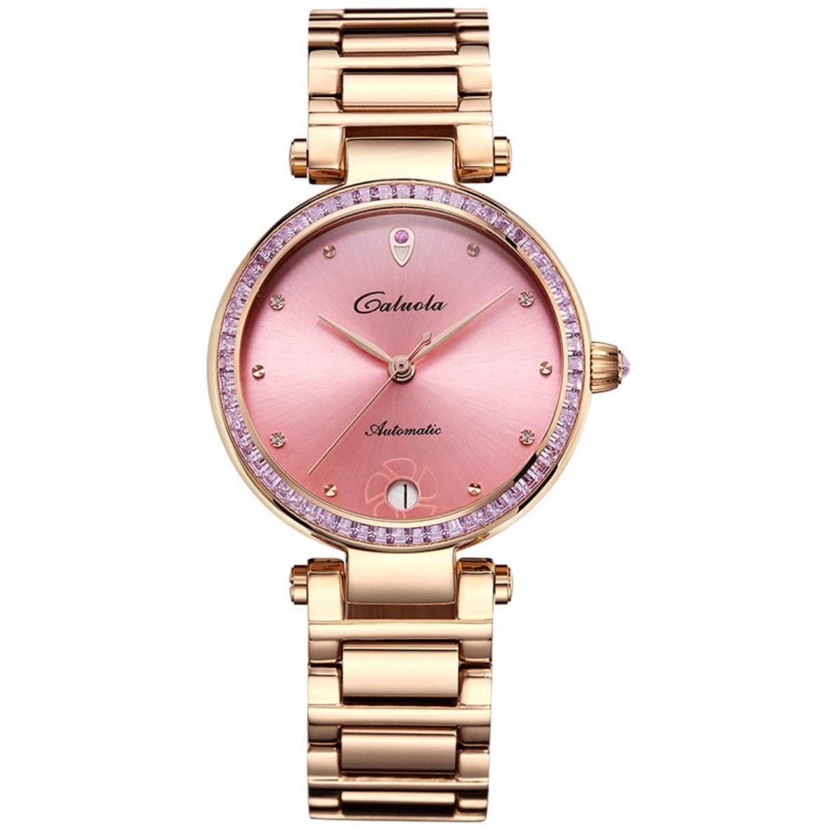 Caluola Automatic Watch Fashion Diamond Dress Watch Women's Watch CA1221MLQJ