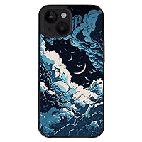 Cloud Print iPhone 14 Case - Creative Phone Case for iPhone 14 - Themed iPhone 14 Case Multicolor