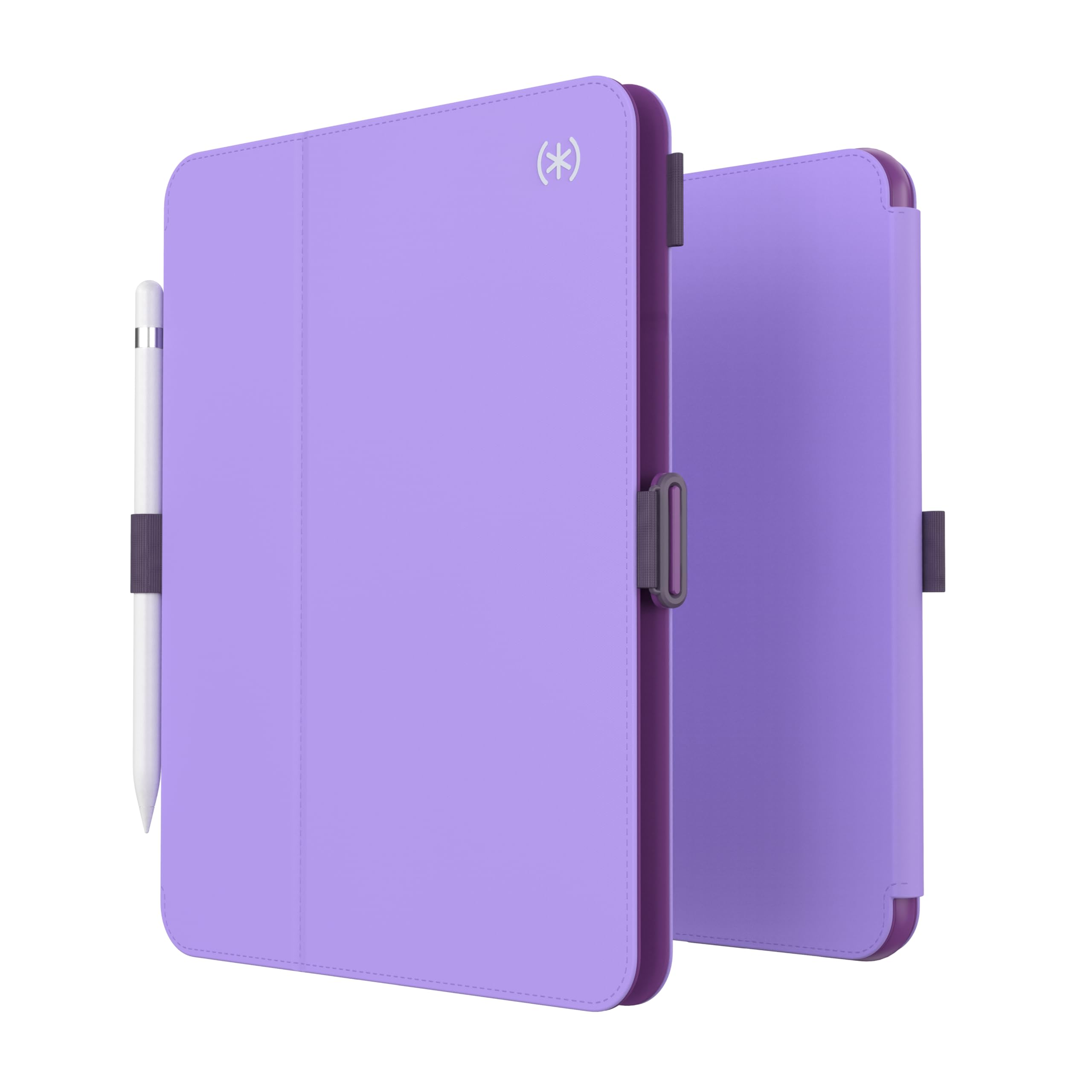 Speck iPad 10th Generation Case 2022 - Slim Multi Range Stand, Hard Back Case - Apple Pencil Holder & Drop Protection - 10.9 Inch iPad, Camera Shield - Ube Brew/Grape Parfait BalanceFolio