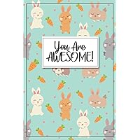 Bunny Journal - Bunny Gift: half lined, half blank pages to write & draw in this bunny notebook for a rabbit mom, bunny birthday party, rabbit gift, ... notebook / rabbit journal / bunny sketchbook