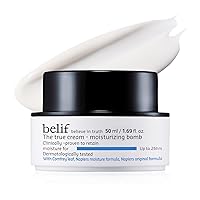 belif The True Cream Moisturizing Bomb with Oak Husk and Vitamin B | Moisturizer | Good for Dry Skin, Dryness Dullness, and Uneven Texture |For Normal, Dry Skin Types