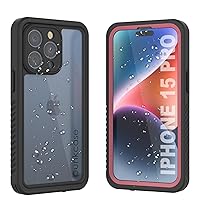 PunkCase for iPhone 15 Pro Waterproof Case [Extreme Series] [Slim Fit] [IP68 Certified] [Shockproof] [Snowproof] Armor Cover W/Built in Screen Protector for iPhone 15 Pro Cover (6.1