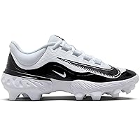 NIKE Alpha Huarache Elite 4 Low MCS Mens FD6255-101 (White/Black-), Size 12