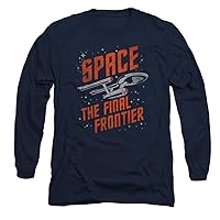 Star Trek Space The Final Frontier Longsleeve T Shirt & Stickers (Large)