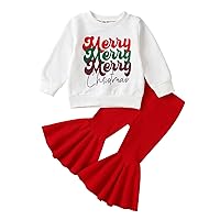 Toddler Baby Kids Girls Suit Christmas Cosplay Patchwork O Neck Pullover Tops Pants Hat Belt Set Set Matching
