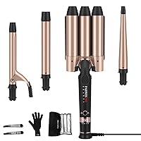 4-in-1 Curling Iron Wand Set, 32mm (1.25