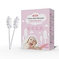 30 Pcs Portable Baby Tongue Cleaner Baby Cleaning Stick Disposable Infant Soft Gauze Toothbrush Cleaner Baby Toothbrush for Infants