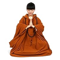 KATUO Meditation Buddhist Hooded Cloak Coat Women Men Outfit Oversize Coat
