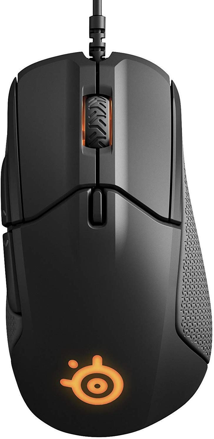 SteelSeries Rival 310, Optical Gaming Mouse, RGB Illumination, 6 Buttons, Rubber Sides, On-Board Memory (PC / Mac) - Black