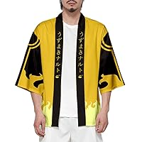 Naruto Cartoon cos Kimono Funny Short Sleeve Men's T-Shirt