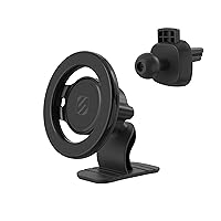 Scosche MagicMount SMSDV MagSafe Car Mount, Magnetic Cell Phone Holder, Phone Stand for Dash/Vent Compatible w/iPhone 15/14/13/12/Pro/Max/Plus/Mini/Mag Safe Accessories, Dashboard/Vent Phone Mount