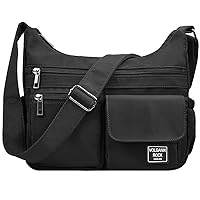 VOLGANIK ROCK RFID Anti Thief Crossbody Bag for Women Waterproof Shoulder Bag Messenger Bag Casual Nylon Purse Handbag