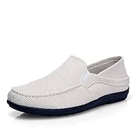Men's Slip on Loafers,Arch Support Boat Shoes,Comfortable Lightweight Flat Walking Shoes，Comfort Driving Shoes