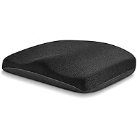 Tsumbay Memory Foam Seat Cushion, Office Soft Seat Cushion with Carry Handle, Washable Cover, Comfortable Coccyx Cushion for Home Office Chair Pad, Car Seat, Wheelchair -Black