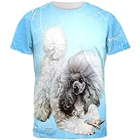 Poodle Live Forever All Over Adult T-Shirt