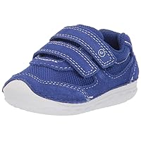 Stride Rite baby boys Soft Motion Mason Athletic Sneaker, Blue, 5.5 Wide Toddler US