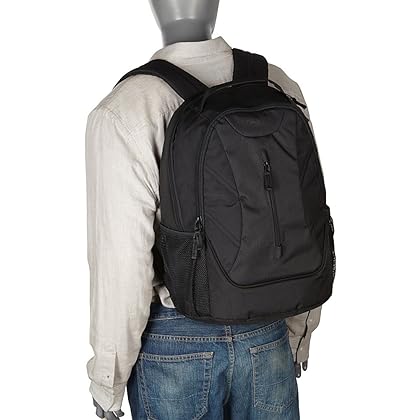Targus Ascend Professional Business Laptop Backpack, Sleek and Durable Travel Commuter Bag, Improve Back Support with Padded Shoulder Straps and Back Panel, Fits up to 16-Inch Laptop, Black (TSB710US)