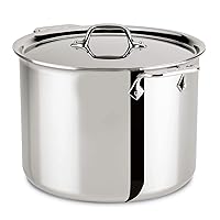 All-Clad 4512 Stainless Steel Tri-Ply Bonded Stockpot with Lid / Cookware, 12-Quart, Silver