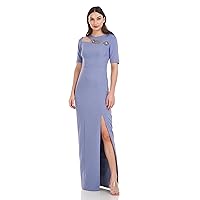 JS Collections Women's Beaded Column Gown