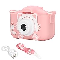 Upgrade HD Digital Camera for Toddlers,Kids Camera, Children Selfie Video Camcorder,Video Toddler Camera Silicone Mini Kids Camera Toy with Carry Rope for Children(Pink), Kids Camera Upgrade HD D