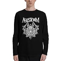 T Shirt Alestorm Man's Fashion O-Neck Tee Classical Long Sleeve Tops Black