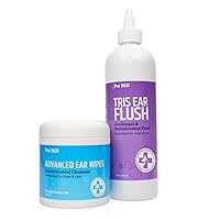 Pet MD Advanced Ear Wipes & Tris Ear Flush