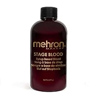 Mehron Makeup Stage Blood | Edible Fake Blood Makeup for Stage, Costume, Cosplay (9 oz) (Dark Venous)