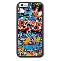 Apple Iphone 6 / 6S Case Graffiti Art Colourful Spray Print Design Hard Rubber TPU Phone Case Cover