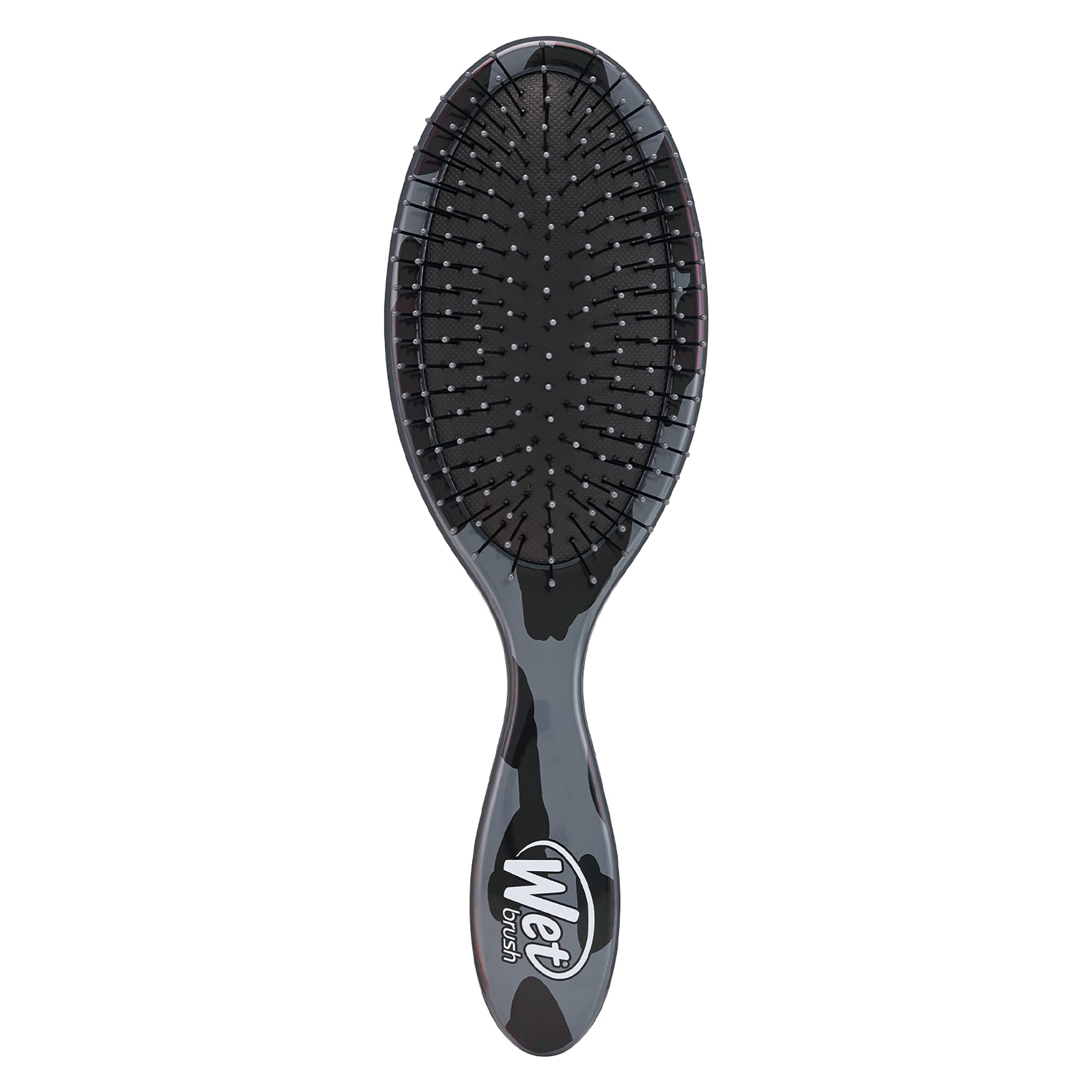 Wet Brush Original Detangling Hair Brush, Dark Gray Leopard - Ultra-Soft IntelliFlex Bristles - Detangler Brush Glide Through Tangles With Ease For All Hair Types - For Women, Men, Wet & Dry Hair