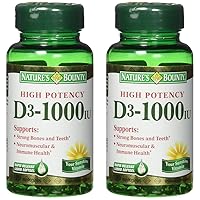 Vitamin D3 1000 IU Immune Health, 120 Softgels (Pack of 2)