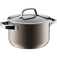 WMF High Casserole W0514375290 Pot, Two-Handled Pot, Fusion Tech, Mineral, High Casserole 7.9 inches (20 cm), Induction Compatible, Dark Brass (DB)