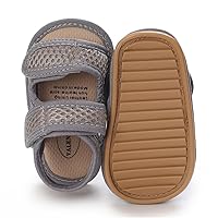 LAFEGEN Baby Boys Girls Summer Sandals Non Slip Soft Sole Outdoor Infant Toddler First Walker Crib Shoes (0-18Months)