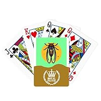 Fly Insect Mosquito Bug Winged Drawing Royal Flush Poker Playing Card Game