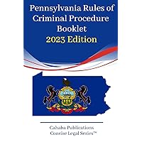 Pennsylvania Rules of Criminal Procedure Booklet