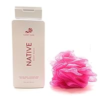 Candy Cane Body Wash Native Collection 18 oz (Pack of 1) + Loofah