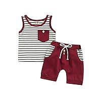 Toddler Baby Boy Summer Outfits Linen Shorts Solid Short Sleeve Button Down T-Shirt Tops Casual Clothes Set