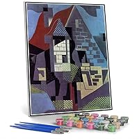 DIY Oil Painting Kit,Landscape at Beaulieu Painting by Juan Gris Arts Craft for Home Wall Decor