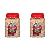 RiceSelect Whole Wheat Orzo Rice-Shaped Pasta, Non-GMO, Vegan, 1.66 Pound (Pack of 2)