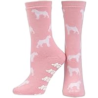Animal World - Boxer Pink Girls Youth Slipper Socks Light Pink
