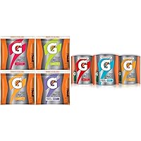 Gatorade Thirst Quencher Powder Variety Pack (32 Pouches + 3 Canisters)