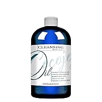 cocojojo Cleansing Oil Makeup Remover 8 oz - Coconut Cleansing Oil for Face Cleansing Facial Cleanser Face Wash Oil Cleanser with Coconut Oil - All Skin Types COCONUT CLEANSING OIL