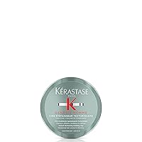 KERASTASE Genesis Homme Cire d'Epaisseur Texturisante Wax Pomade | Light-hold Wax Pomade for Men | Provides Texture & Thickness | For Weakened Hair | 2.5 Fl Oz