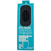 The Knot Dr. hair brush by Conair - Detangling hair brush - wet brush - Removes Knots and Tangles in wet or dry hair - Blue
